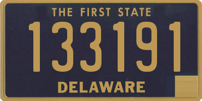 DE license plate 133191