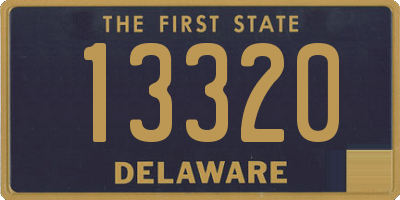 DE license plate 13320