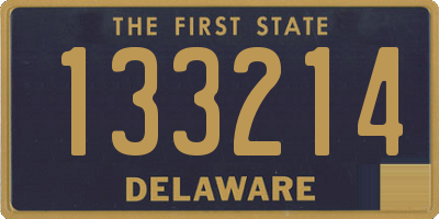 DE license plate 133214