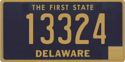 DE license plate 13324