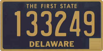 DE license plate 133249