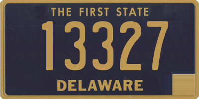 DE license plate 13327