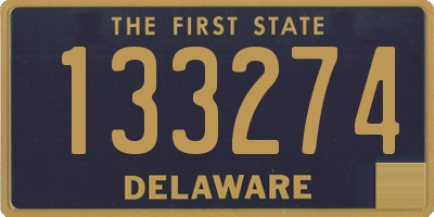 DE license plate 133274