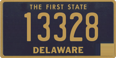 DE license plate 13328