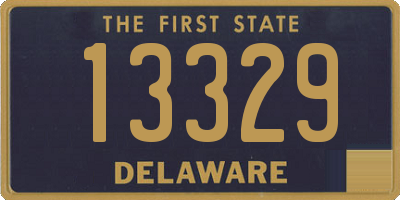 DE license plate 13329