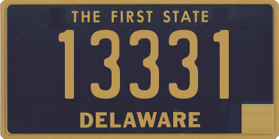 DE license plate 13331