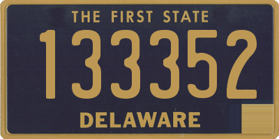 DE license plate 133352