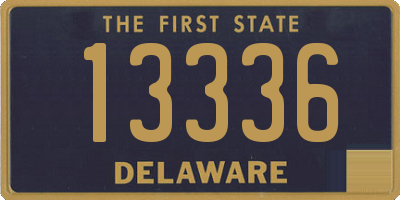 DE license plate 13336