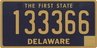 DE license plate 133366