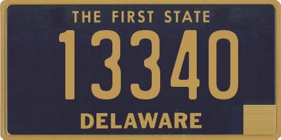 DE license plate 13340