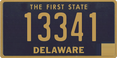 DE license plate 13341