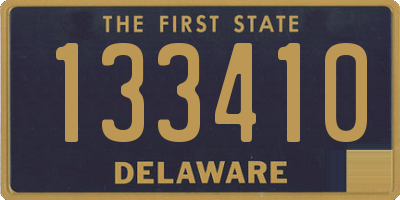 DE license plate 133410