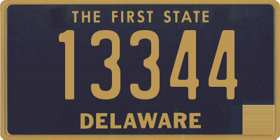 DE license plate 13344