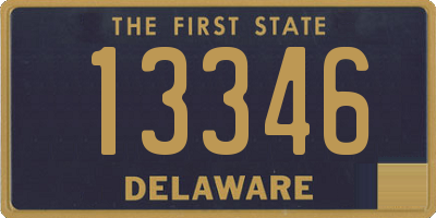 DE license plate 13346