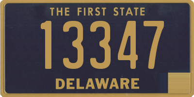 DE license plate 13347