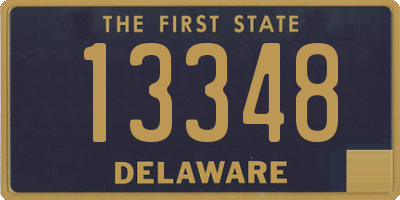 DE license plate 13348