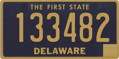 DE license plate 133482