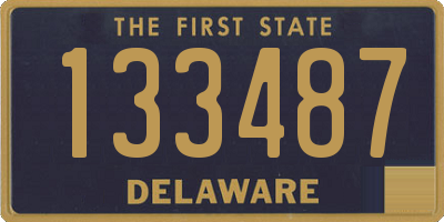 DE license plate 133487