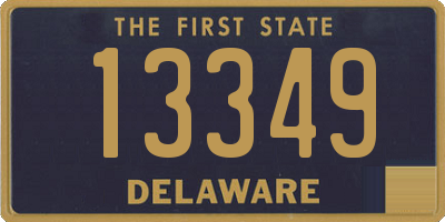 DE license plate 13349