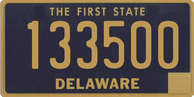 DE license plate 133500