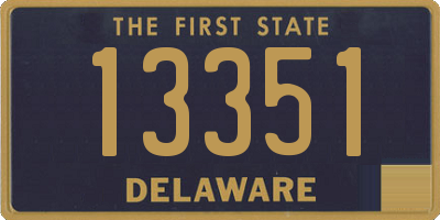 DE license plate 13351