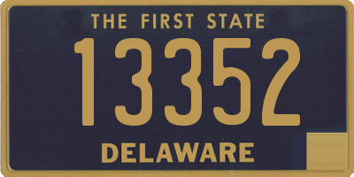 DE license plate 13352