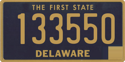 DE license plate 133550