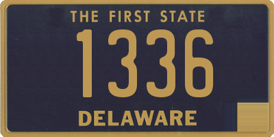 DE license plate 1336