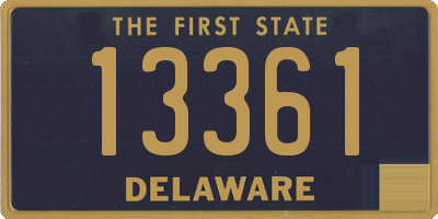 DE license plate 13361