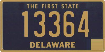 DE license plate 13364