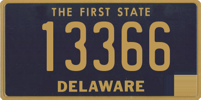 DE license plate 13366