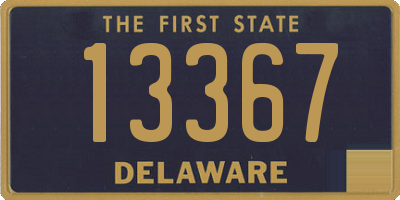 DE license plate 13367