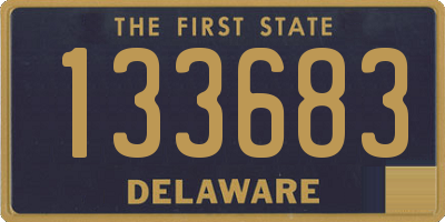 DE license plate 133683