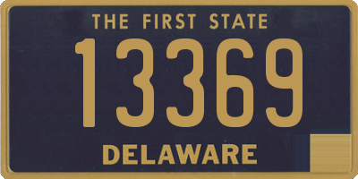 DE license plate 13369