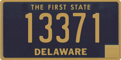 DE license plate 13371