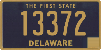 DE license plate 13372