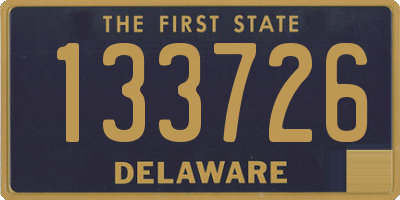 DE license plate 133726