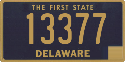 DE license plate 13377