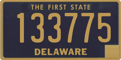 DE license plate 133775