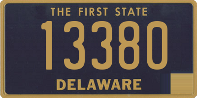 DE license plate 13380