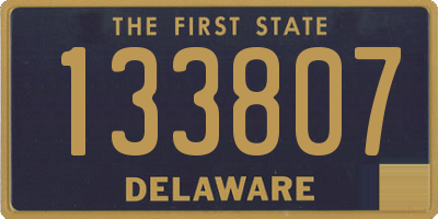 DE license plate 133807