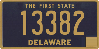 DE license plate 13382