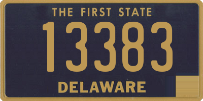 DE license plate 13383