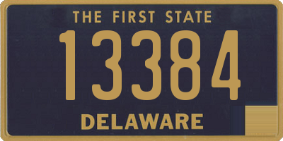 DE license plate 13384