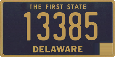 DE license plate 13385