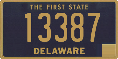 DE license plate 13387