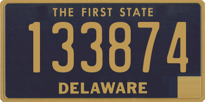 DE license plate 133874