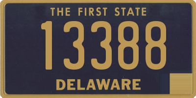 DE license plate 13388