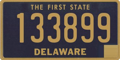 DE license plate 133899