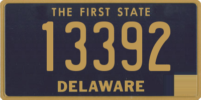 DE license plate 13392